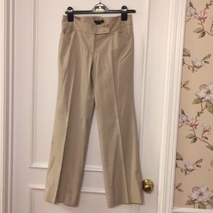 White House Black Market khaki boot cut pants